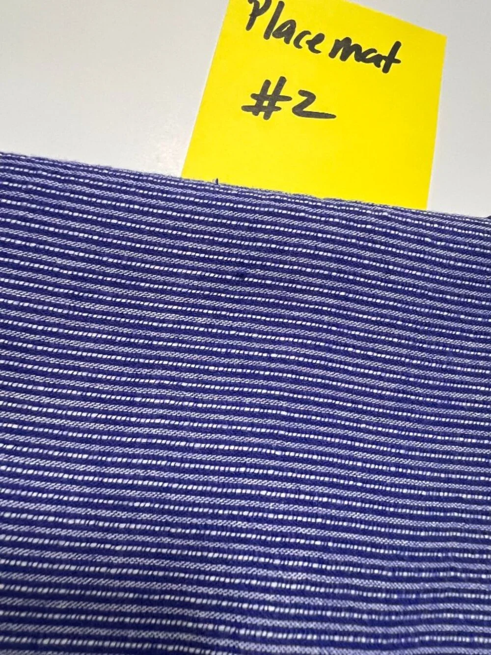 Avon Home Blue White Striped Cotton Placemats Set of 4 Nautical Coastal